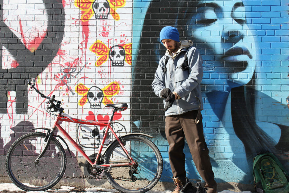 The man who lives on his bike